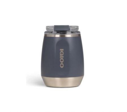 VASO TERMICO IGLOO 300ML P/VINO CARBONITE C/TAPA 71237