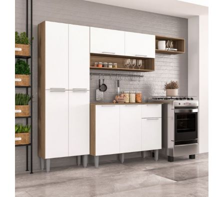 COCINA POLITORNO 9 PUERTAS 193 CASTAÑO / BLANCO