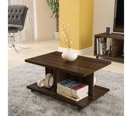 MESA CENTRO POLITORNO 2183 BARCELONA TABACO 25MM