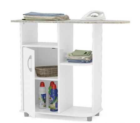 MESA DE PLANCHAR POLITORNO LUCENA 3482 BLANCO C/ SOPORTE P/ PLANCHA