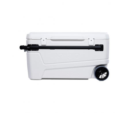 CONSERVADORA IGLOO 104 LITROS SUNSET GLIDE C/RUEDAS 50170 BLANCO