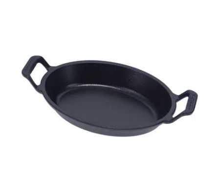 CAZUELA OVALADA VICTORIA HIERRO FUNDIDO PRECURADA 21X15CM Ref:8485