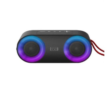 PARLANTE AIWA AWSJ215 2X5W FM/AUX/TF FRENT LED W.PROOF