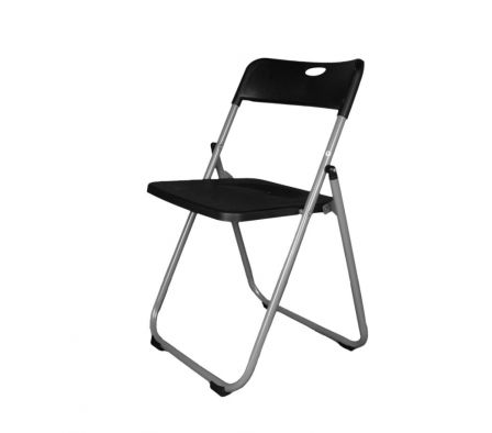 SILLA ECONOMICA PLEGABLE NEGRA UNIQUE SPE1