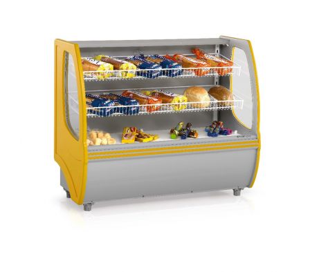 VITRINA NEUTRA ECOSILKON MD MVNP-140T/140AZ 1.4M SELF SERVIC CANASTOS INCLINADOS