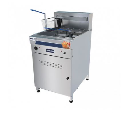 FREIDORA ELECTRICA CUADRADO METVISA 18kW 44L - CESTO TRIPLE