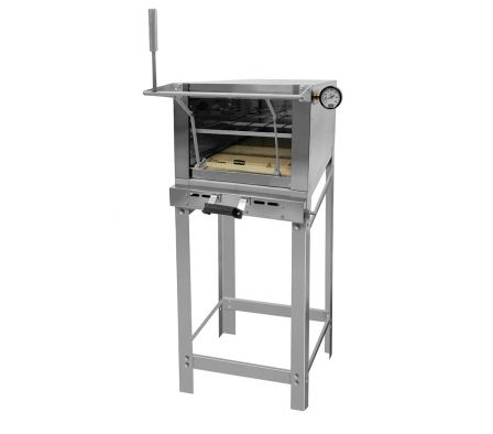 HORNO REFRACTARIO DE PISO A GAS METVISA 40CM PUERTA GUILLOTINA