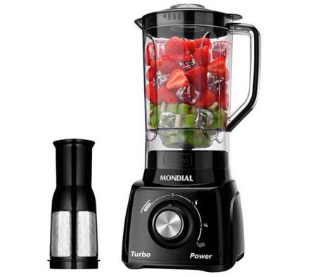 LICUADORA MONDIAL TURBO POWER  L-99FB                                                                        NEGRO