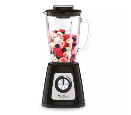 LICUADORA MOULINEX LM435 2V 1,75L 800W VASO VIDRIO NEGRO