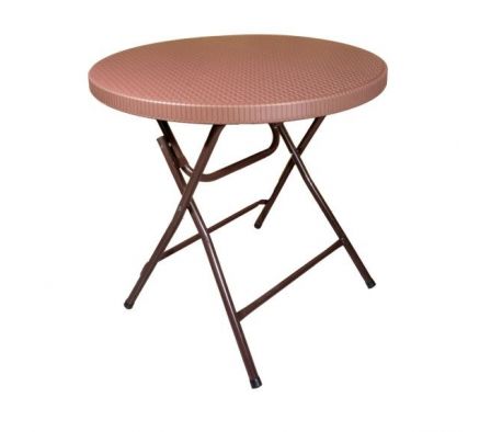 MESA PLEGABLE REDONDA UNIQUE RATTAN MPR80