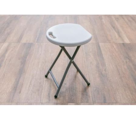 TABURETE PLEGABLE UNIQUE BLANCO TPB